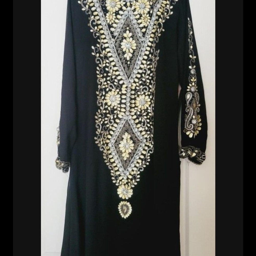 Embellished Black Dress